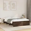 Image de vidaXL Cadre de lit chêne marron 120x190 cm bois dingénierie meuble de chambre à coucher lit double sommier lit cadre 3295701