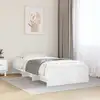 Image de Cadre De Lit Sans Matelas Blanc 90x190 Cm Bois D'ingénierie Vidaxl