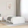 Image de Cadre De Lit Sans Matelas Blanc 75x190 Cm Bois D'ingénierie Vidaxl