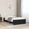 Image de Cadre De Lit Sans Matelas Noir 75x190 Cm Bois Ingénierie Vidaxl