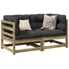 Image de vidaXL Salon de jardin 2 pcs bois de pin imprégné 3295813