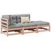 Image de vidaXL Salon de jardin 3 pcs et coussins bois massif sapin de douglas ensemble de canapés dextérieur ensemble de canapés 3295833