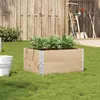 Image de vidaXL Jardinière 80x60 cm bois de pin massif jardinière dextérieur bac à fleurs bac à tomates jardinière de terrasse 3295839