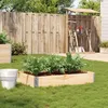 Image de vidaXL Jardinière 120x80 cm bois massif de pin jardinière dextérieur bac à fleurs bac à tomates jardinière de terrasse 3295843