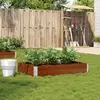 Image de Jardinière Marron 120x80 Cm Bois Massif De Pin Vidaxl
