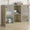 Image de Buffet Chêne Sonoma 102x37x75,5 Cm Bois D'ingénierie Vidaxl