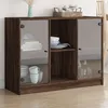 Image de Buffet Chêne Marron 102x37x75,5 Cm Bois D'ingénierie Vidaxl
