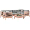 Image de vidaXL Salon de jardin 7 pcs et coussins bois massif sapin de douglas 3299317