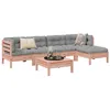 Image de vidaXL Salon de jardin 6 pcs et coussins bois massif sapin de douglas 3299406