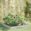 Image de Lit Surélevé De Jardin 100x100x18,5 Cm Acier Inoxydable Vidaxl