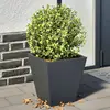 Image de Jardinières 2 Pcs Anthracite 30x30x30 Cm Acier Vidaxl