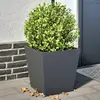 Image de Jardinières 2 Pcs Anthracite 40x40x40 Cm Acier Vidaxl