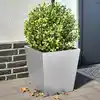 Image de Jardinières 2 Pcs 40x40x40 Cm Acier Galvanisé Vidaxl