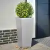 Image de Jardinières 2 Pcs 35x35x75 Cm Acier Galvanisé Vidaxl