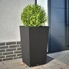 Image de vidaXL Jardinière noir 45x45x75 cm acier jardinière dextérieur boîte à fleurs boîte de jardin jardinière de patio 851094