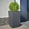 Image de Jardinière Anthracite 45x45x75 Cm Acier Vidaxl