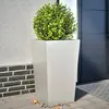 Image de Jardinières 2 Pcs 45x45x75 Cm Acier Inoxydable Vidaxl