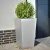 Image de Jardinières 2 Pcs 45x45x75 Cm Acier Galvanisé Vidaxl