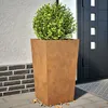 Image de vidaXL Jardinières 2 pcs 45x45x75 cm acier résistant aux intempéries jardinière dextérieur boîte à fleurs boîte de 851107