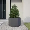 Image de Jardinière Anthracite Hexagone 69x60x45 Cm Acier Vidaxl