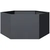 Image de vidaXL Jardinière anthracite hexagone 104x90x45 cm acier 851131