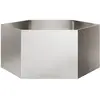 Image de Jardinière Hexagone 104x90x45 Cm Acier Inoxydable Vidaxl
