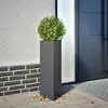 Image de Jardinières 2 Pcs Anthracite Triangulaire 30x26x75 Cm Acier Vidaxl