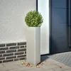 Image de vidaXL Jardinières 2 pcs triangulaire 30x26x75 cm acier inoxydable 851152