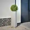 Image de Jardinières 2 Pcs Triangulaire 30x26x75 Cm Acier Galvanisé Vidaxl