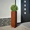 Image de Jardinières 2 Pcs Triangulaire Acier Résistant Aux Intempéries Vidaxl