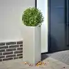 Image de Jardinières 2 Pcs Triangulaire 40x34,5x75 Cm Acier Inoxydable Vidaxl