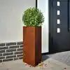 Image de Jardinières 2 Pcs Triangulaire Acier Résistant Aux Intempéries Vidaxl