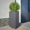 Image de Jardinière Anthracite Triangulaire 50x43x75 Cm Acier Vidaxl