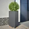 Image de Jardinières 2 Pcs Anthracite Triangulaire 50x43x75 Cm Acier Vidaxl