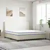 Image de Matelas En Mousse À Mémoire De Forme Blanc 200x200x17 Cm Doux Vidaxl
