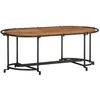 Image de vidaXL Table basse 110x55x40 cm bois massif dacacia table latérale table de salon table daccent bout de canapé table 4013498