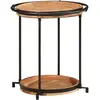 Image de Table D'appoint Ø55x60 Cm Bois Massif D'acacia Vidaxl