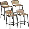 Image de Tabourets De Bar Lot De 4 46x35,5x70cm Bois Massif Récupération Vidaxl