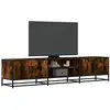 Image de Meuble Tv Chêne Fumé 180x35x41 Cm Bois D'ingénierie Vidaxl