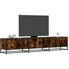 Image de Meuble Tv Chêne Fumé 210x35x41 Cm Bois D'ingénierie Vidaxl