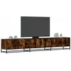Image de vidaXL Meuble TV chêne fumé 240x35x41 cm bois dingénierie 3300797