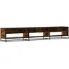 Image de Meuble Tv Chêne Fumé 270x40x46 Cm Bois D'ingénierie Vidaxl