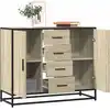 Image de Buffet Chêne Sonoma 92x35x76 Cm Bois D'ingénierie Vidaxl