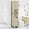 Image de vidaXL Armoire de salle de bain chêne sonoma bois dingénierie métal 3300881