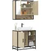 Image de Ensemble De Meubles De Salle De Bain 2 Pcs Chêne Sonoma Vidaxl