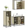 Image de Ensemble De Meubles De Salle De Bain 3 Pcs Chêne Sonoma Vidaxl