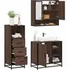Image de Ensemble De Meubles De Salle De Bain 3 Pcs Chêne Marron Vidaxl