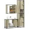Image de Ensemble De Meubles De Salle De Bain 3 Pcs Chêne Sonoma Vidaxl