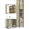 Image de Ensemble De Meubles De Salle De Bain 3 Pcs Chêne Sonoma Vidaxl