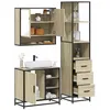 Image de vidaXL Ensemble de meubles de salle de bain 3 pcs chêne sonoma 3301176